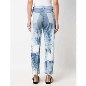 Frame Le Original SlimFresco Straight Leg Jeans w/Distressing & Bleached Details
